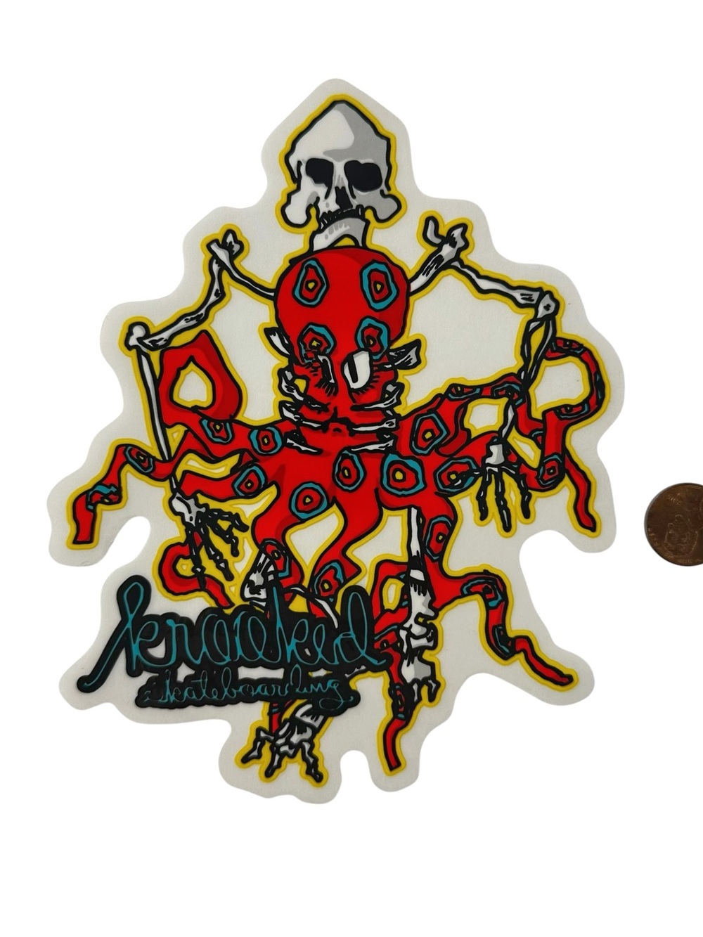 KROOKED SKATEBOARDS Mark Gonzales Art Skateboard Sticker Gonz